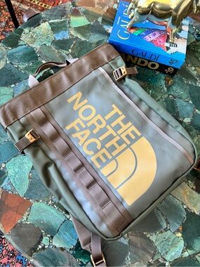 The North Face Olive Green Tote Backpack